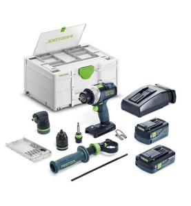 Perceuse-visseuse sans fil TDC 18/4 5,0/4,0 I-Set QUADRIVE Festool