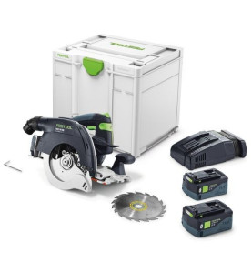 Scie circulaire à capot basculant sans fil HKC 55 5,0 EBI-Plus-SCA Festool