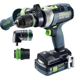 Perceuse-visseuse à percussion sans fil TPC 18/4 5,0/4,0 I-Set QUADRIVE Festool