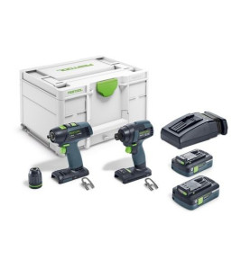 Set de vissage sans fil TID 18 HPC 4,0 I-Set T18 Festool