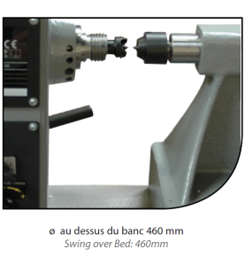 TOUR A BOIS ELECTRONIQUE  1200mm AVEC PIETEMENT EN FONTE TAB120