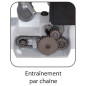 Entraineur Mono 3 Rouleaux D80Mm Bras De 610Mm  ref ENT032 Leman