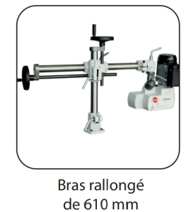 ENTRAINEUR MONOPHASE 3 ROULEAUX D.80mm BRAS DE 610mm