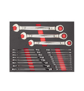 MODULE SERVANTE CLES À CLIQUETS MAXBITE 22 PCS