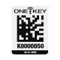 AIDTLP - Grande étiquette QR CODE ONE-KEY™ large pour surface plastique (100 pcs)