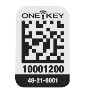 AIDTSP - Petite étiquette QR CODE ONE-KEY™ pour surface plastique (200 pcs)