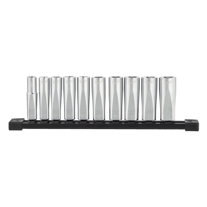 SET DOUILLE 6 PANS LONGUE 3/8" 10PC