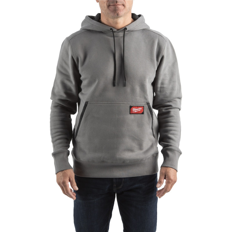 SWEAT MID  À CAPUCHE GRIS - TAILLE (XXL)