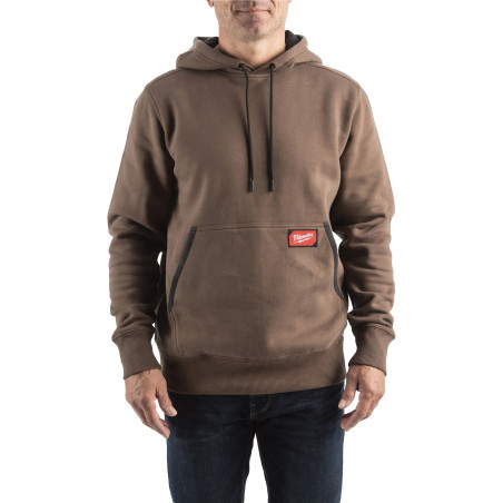 SWEAT MID  À CAPUCHE MARRON - TAILLE (S)