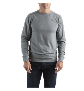 T-SHIRT HYBRID MANCHES-LONGUES GRIS - TAILLE (S)