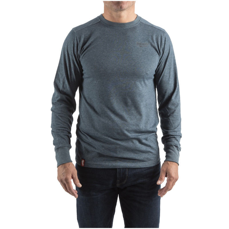 T-SHIRT HYBRID MANCHES-LONGUES BLEU - TAILLE (XL).