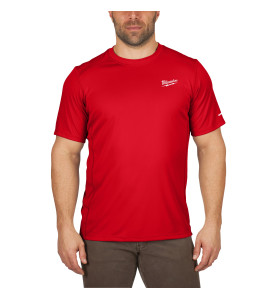 T-SHIRT WORKSKIN MANCHES-COURT ROUGE - TAILLE (S)