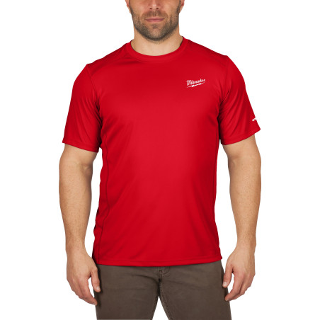 T-SHIRT WORKSKIN MANCHES-COURT ROUGE - TAILLE (XL).