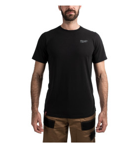 T-SHIRT HYBRID MANCHES-COURTES NOIR - TAILLE (L)