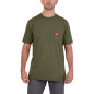 T-SHIRT TRAVAIL MANCHES-COURTES VERT - TAILLE (M)