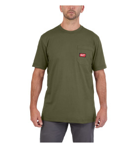 T-SHIRT TRAVAIL MANCHES-COURTES VERT - TAILLE (XL)