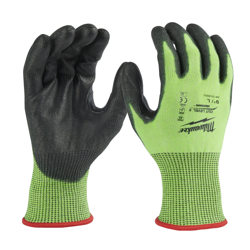 GANTS HAUTE VISIBILITÉ & ANTI-COUPURE NIVEAU 5/E - L/9-1PC