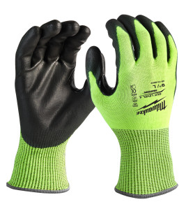 GANTS HAUTE VISIBILITÉ & ANTI-COUPURE NIVEAU 4/D - S/7-1PC