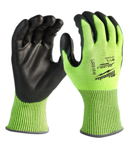 GANTS HAUTE VISIBILITÉ & ANTI-COUPURE NIVEAU 4/D - M/8-1PC