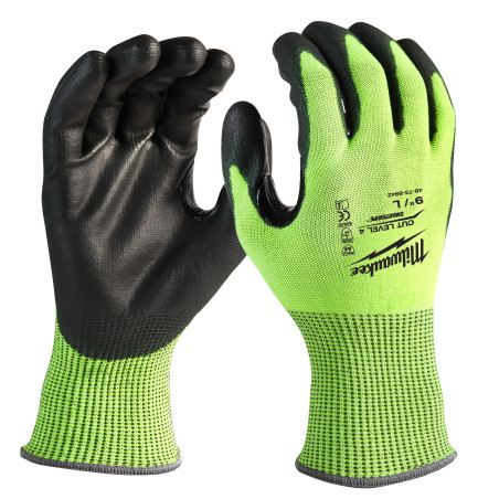 GANTS HAUTE VISIBILITÉ & ANTI-COUPURE NIVEAU 4/D - XXL/11-1PC