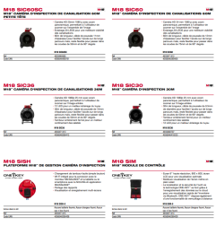 M18 SIC36-0 - Caméra d’inspection de canalisations 36 m, 18V, sans batterie