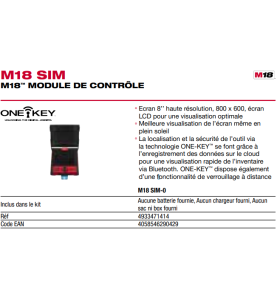 M18 SIM-0 - Module de contrôle, 18V, sans batterie