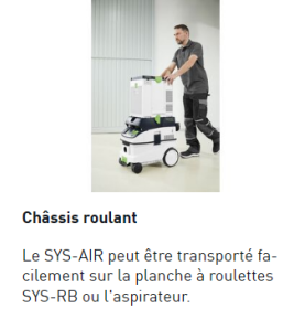 Purificateur d'air SYS-AIR M (Dispo Octobre 24)