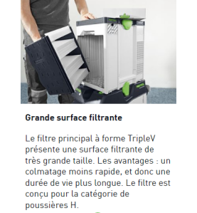 Purificateur d'air Festool SYS-AIR H (Dispo Octobre 24)