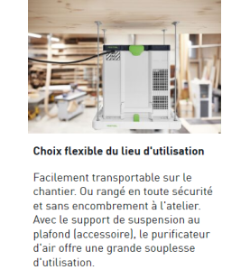 Purificateur d'air Festool SYS-AIR H (Dispo Octobre 24)