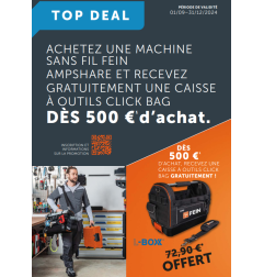 Chanfreineuse - AKFH 18-5 AS en set + 1 chargeur et 1 batterie 18 V 8,0 Ah Référence 71380562000 Fein