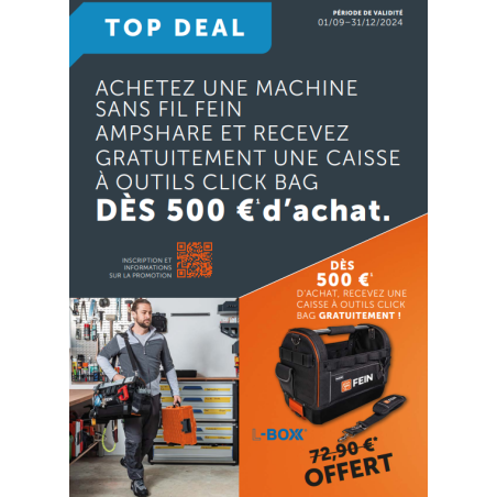 Chanfreineuse - AKFH 18-5 AS en set + 1 chargeur et 1 batterie 18 V 8,0 Ah Référence 71380562000 Fein