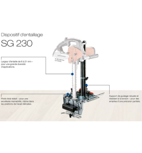 Dispositif d'entaillage SG 230 pour mortaiseuse à chaîne LS 103