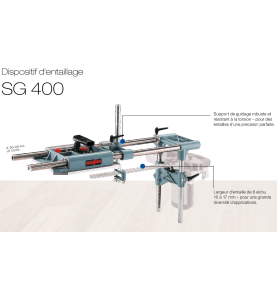 Dispositif d’entaillage SG 400 pour mortaiseuse à chaîne LS 103 Ec