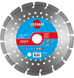 Disque Diamant Segments 125X22.2 Ht10 Multimatériaux ref 720125 Leman