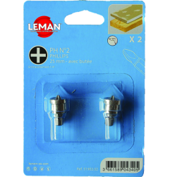 Lot De 2 Embouts Avec Butee Pour Placo  ref 51902.02 Leman