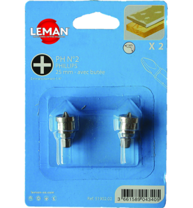 Lot De 2 Embouts Avec Butee Pour Placo  ref 51902.02 Leman