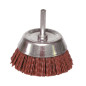 Brosse Conique D.50 / Tige De 6X30 Fil Nylon Gr80  ref 130.051 Leman