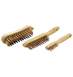 Vente de LOT 3 BROSSES VIOLON /BOUGIE  FIL acier laitonné Leman, numéro 9374 / mn_710.03 à 10,83 €HT soit 12,99 €TTC. 