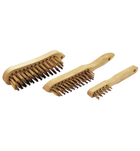 Vente de LOT 3 BROSSES VIOLON /BOUGIE  FIL acier laitonné Leman, numéro 9374 / mn_710.03 à 10,83 €HT soit 12,99 €TTC. 