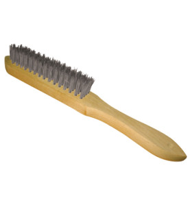 Vente de BROSSE MANUELLE MANCHE BOIS 295x145x25 FIL 0.30 acier droit Leman, numéro 9381 / mn_720.292 à 3,33 €HT soit 3,99 €TTC. 