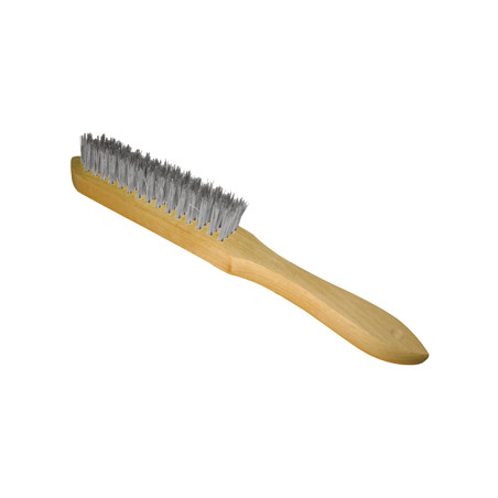 Vente de BROSSE MANUELLE MANCHE BOIS 295X135X35 FIL 0.30 INOX droit Leman, numéro 9382 / mn_720.293 à 5,41 €HT soit 6,49 €TTC. 