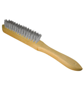 Vente de BROSSE MANUELLE MANCHE BOIS 295X135X35 FIL 0.30 INOX droit Leman, numéro 9382 / mn_720.293 à 5,41 €HT soit 6,49 €TTC. 