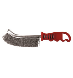 Vente de BROSSE MANUELLE DEMI-LUNE 265x140x25 FIL 0.30 acier ondulé Leman, numéro 9390 / mn_740.226 à 2,91 €HT soit 3,49 €TTC. 