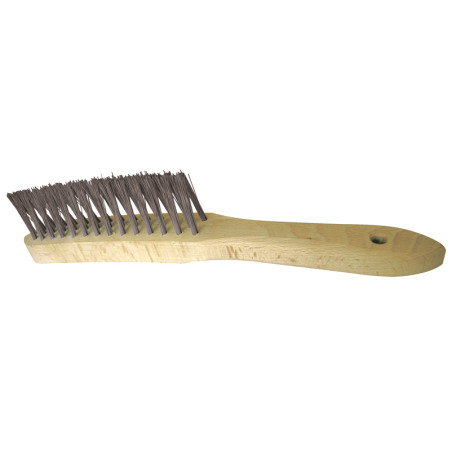 Vente de BROSSE MANUELLE EN V Spécial soudure 295X145X35 FIL ACIER Leman, numéro 9393 / mn_750.232 à 8,33 €HT soit 9,99 €TTC. 