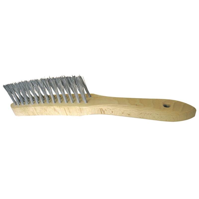 Brosse En V Spec. Soudure 295X145X35 Fil Inox 0,35 Manuelle ref 750.233 Leman