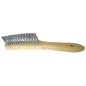 Brosse En V Spec. Soudure 295X145X35 Fil Inox 0,35 Manuelle ref 750.233 Leman