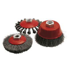 Vente de LOT 3 BROSSES CONIQUE/CUVETTE D.100 M14 FIL acier ondulé/torsadé Leman, numéro 9415 / mn_523.03 à 29,99 €HT soit 35,99 