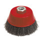 Brosse Conique D.60 M14 Fil 0.30 Acier Ondule  ref 540.060 Leman