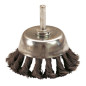 Brosse Conique D70 Fil 0.50 Acier Torsade Tige De 6X30 ref 220.070 Leman