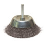 Brosse Conique D50 Fil 0.30 Acier Ondule Tige De 6X30 ref 310.050A Leman